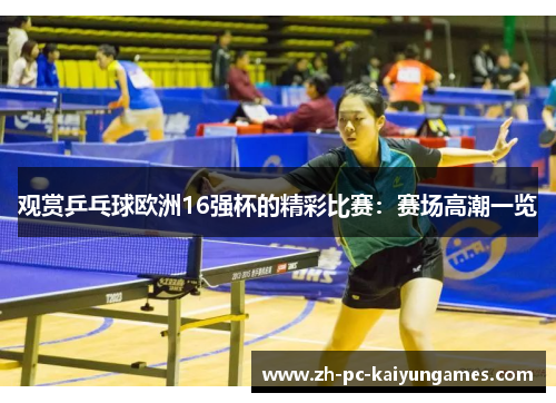 观赏乒乓球欧洲16强杯的精彩比赛:赛场高潮一览 观赏乒乓球欧洲16强杯的精彩比赛:赛场高潮一览