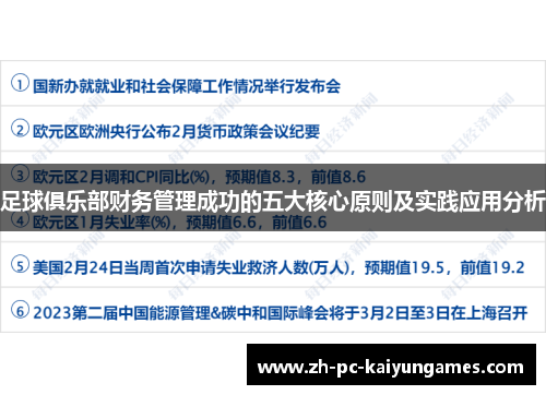 足球俱乐部财务管理成功的五大核心原则及实践应用分析